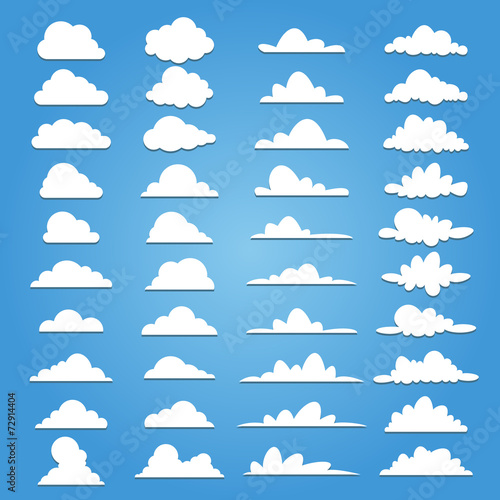 Set of 40 style cloud