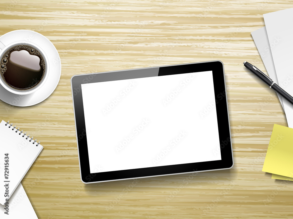 tablet and working place elements tablet and working place elements