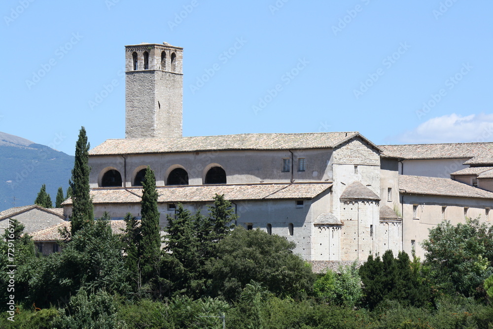 View of St. Ponziano Monastery (Spoleto, Perugia, Umbria)