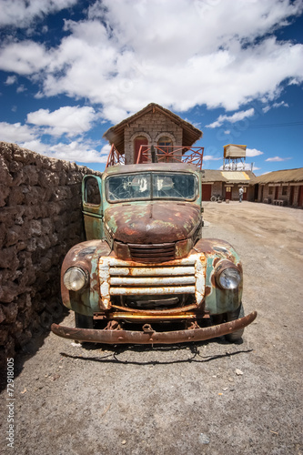 Rusty old truck  Uyuni  Bolivia