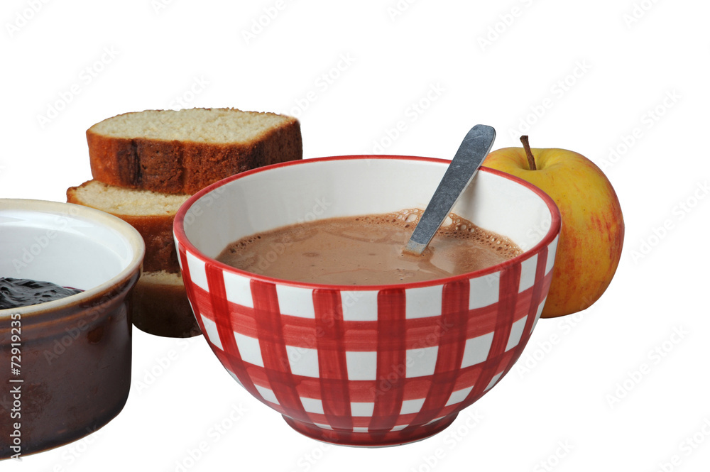 Bol de chocolat petit déjeuner. Stock Photo | Adobe Stock