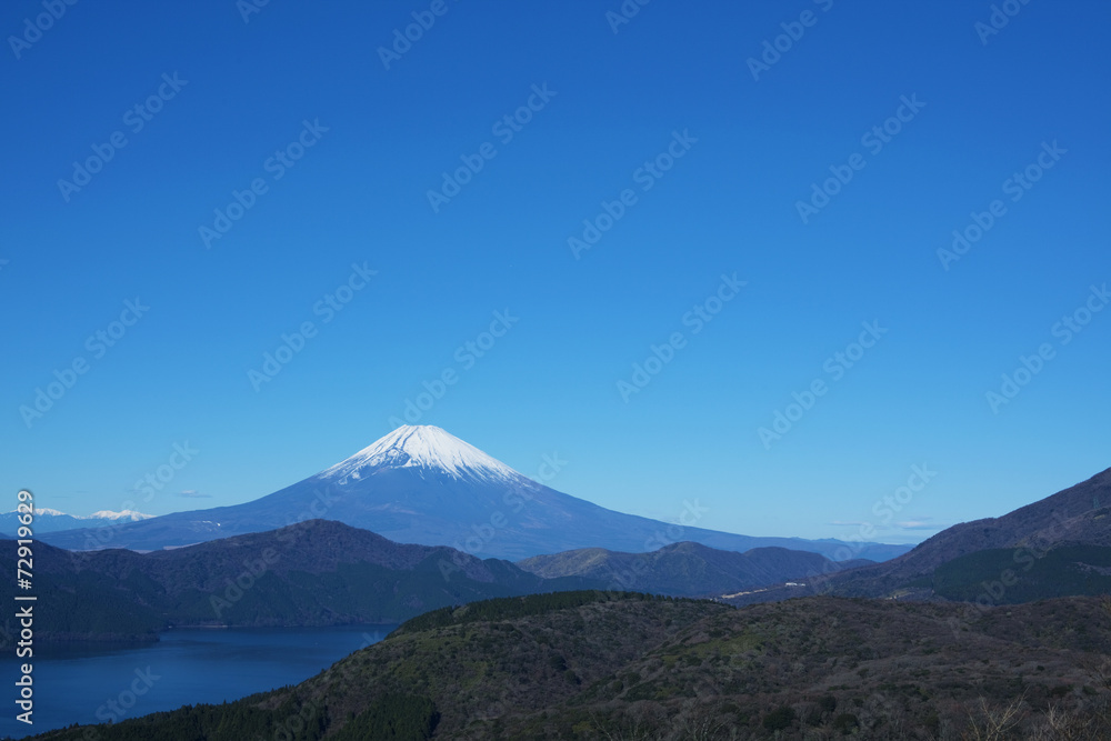 青空と富士山