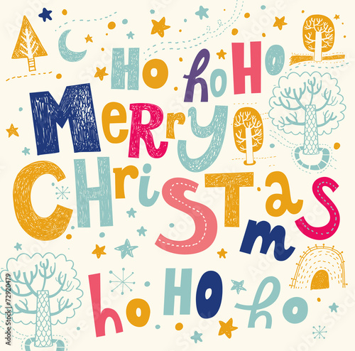 Merry Christmas vector illustration