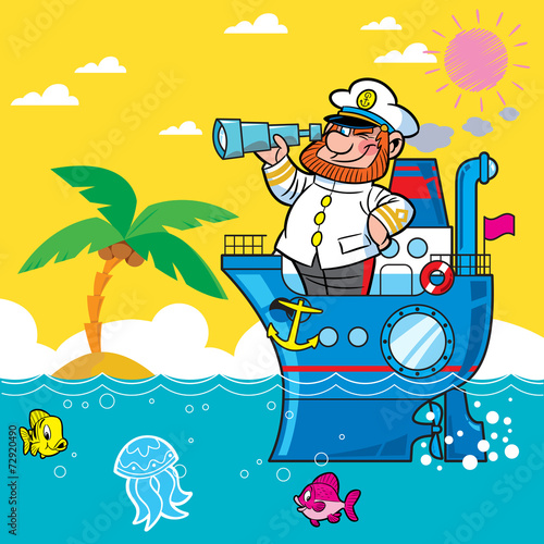 cartoon captain