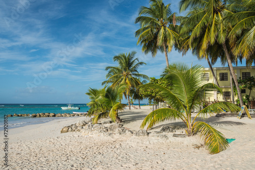 Worthing Beach  south coast  Barbados  West Indies.