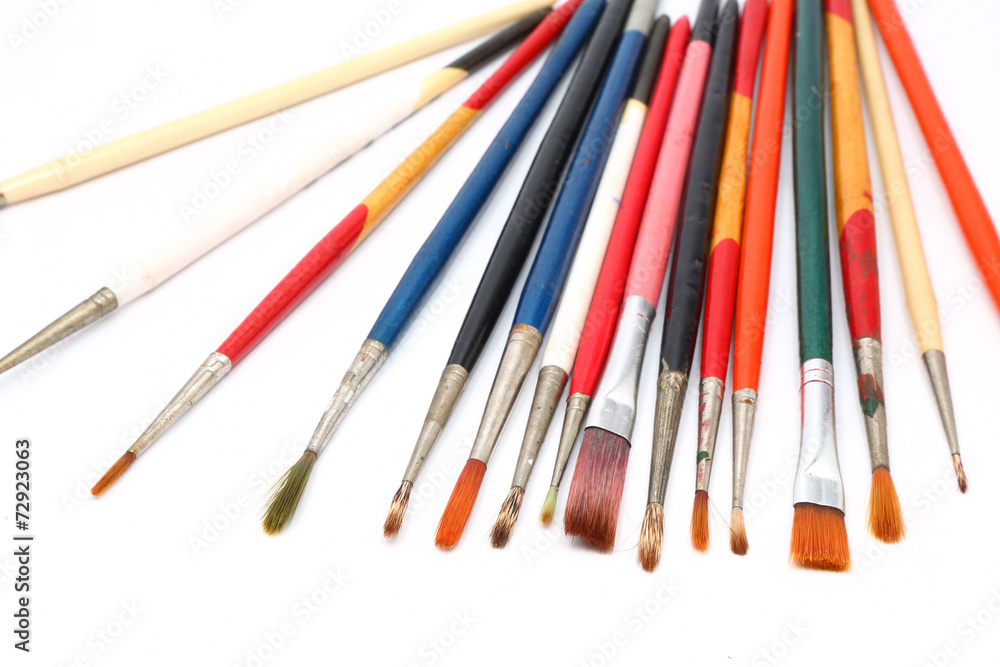 Paint brushes isolated on white Paint brushes isolated on white