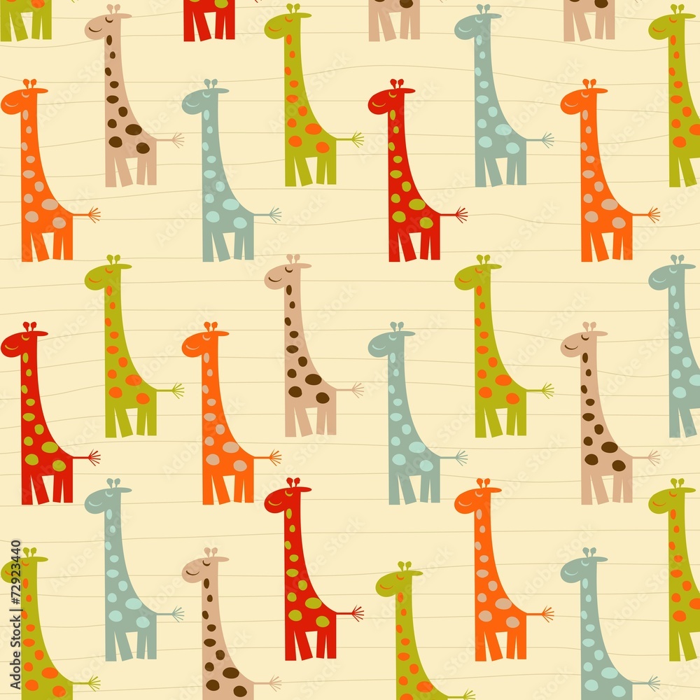 Fototapeta premium pattern with giraffes