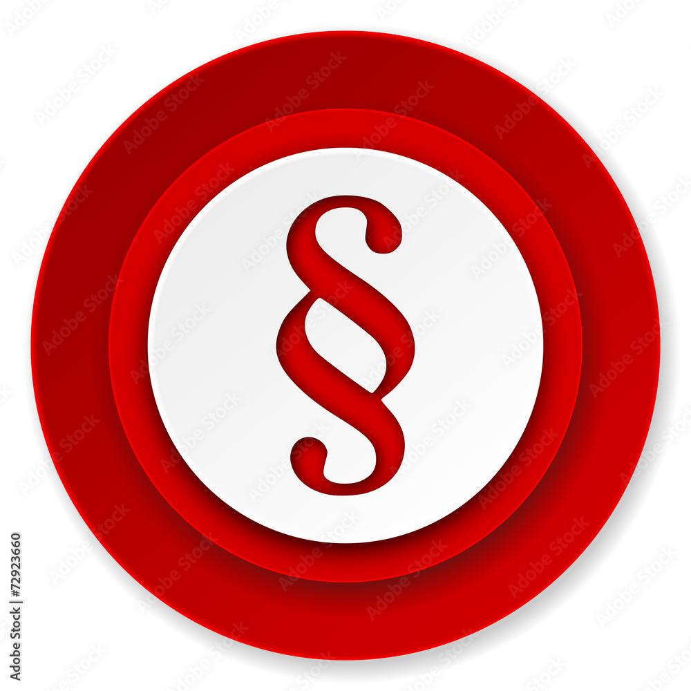 paragraph icon, law sign paragraph icon, law sign