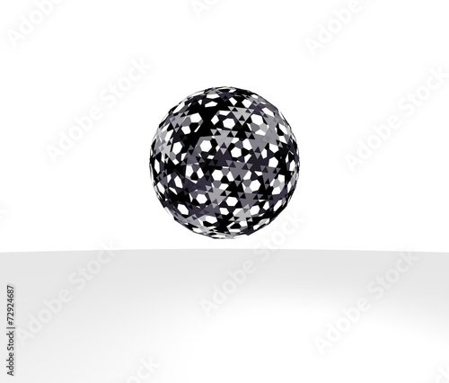 白黒な球体