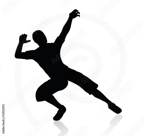 illustration of senior climber man silhouette