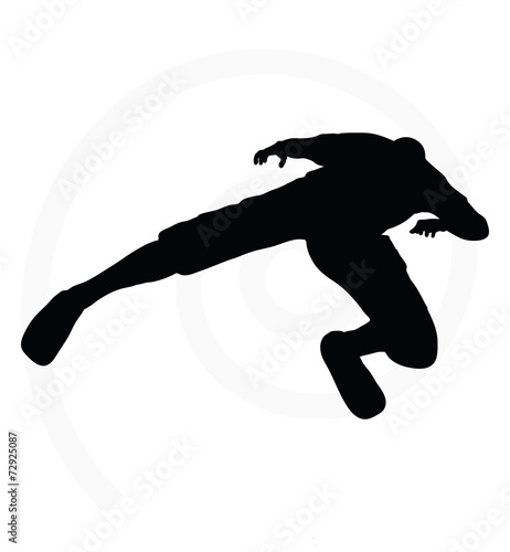 illustration of senior climber man silhouette