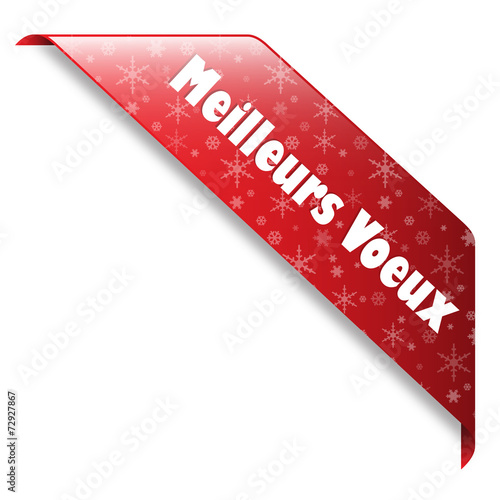 Ruban "Meilleurs Voeux" (noël joyeux bannière tampon 2015)