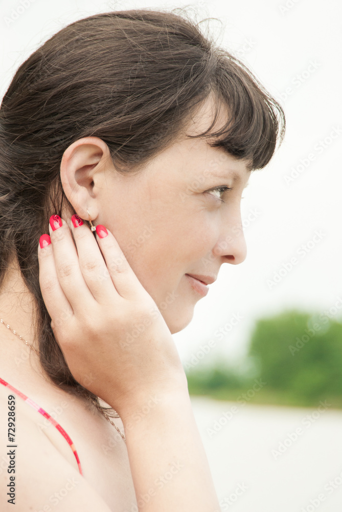 Fototapeta premium Profile of a girl