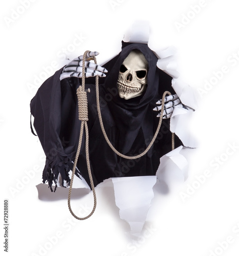 Grim Reaper offers executioner noose