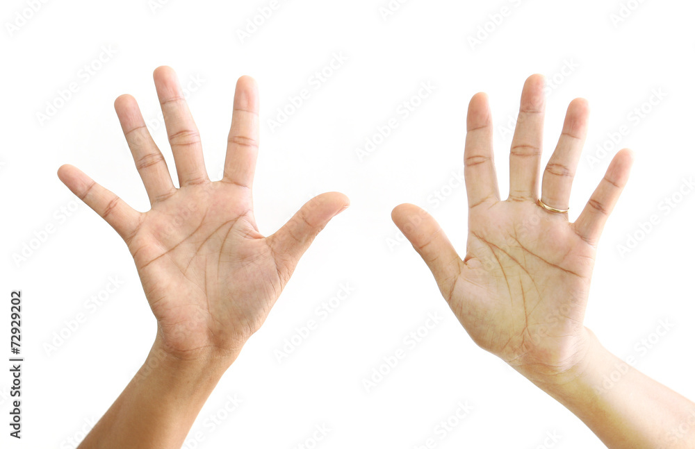 Woman hand making sign. Woman hand making sign.