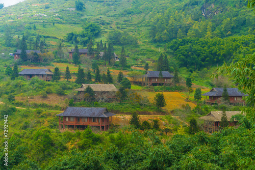 Wallpaper Mural Beautiful View of mountains contain terraced fields Torontodigital.ca