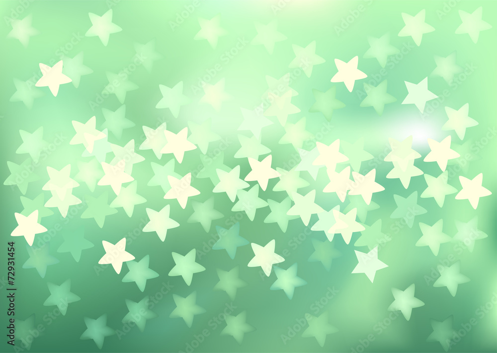 Green festive lights in star shape, vector background. Green festive lights in star shape, vector background.