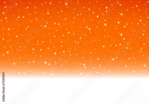 Orange Christmas background with place for your text