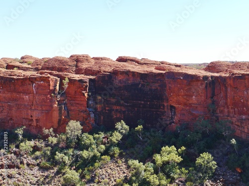 View of the sandstone rocks at Kings Canyon in Australia photo