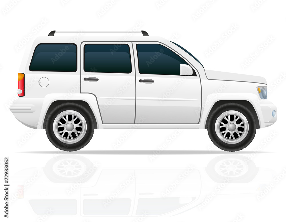 car jeep off road suv vector illustration