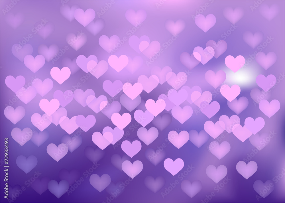 Purple festive lights in heart shape, vector background. Purple festive lights in heart shape, vector background.