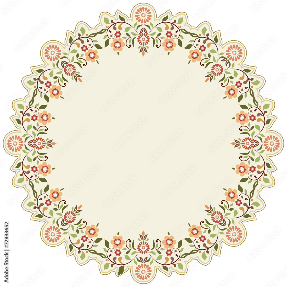 circular islamic background six