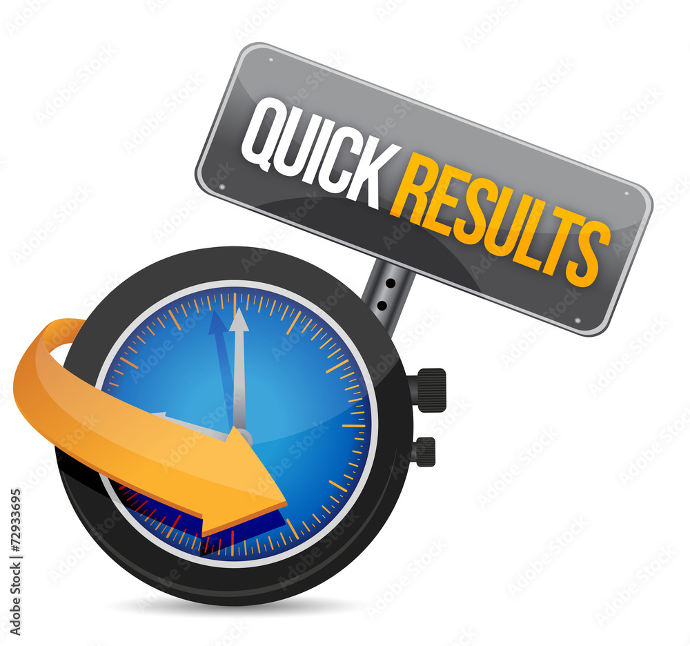 quick results time watch illustration quick results time watch illustration