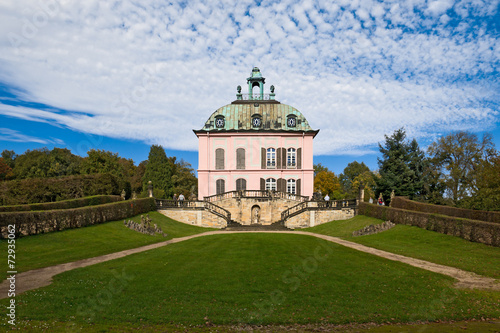 Obraz na płótnie Fasanenschlösschen Moritzburg w salonie