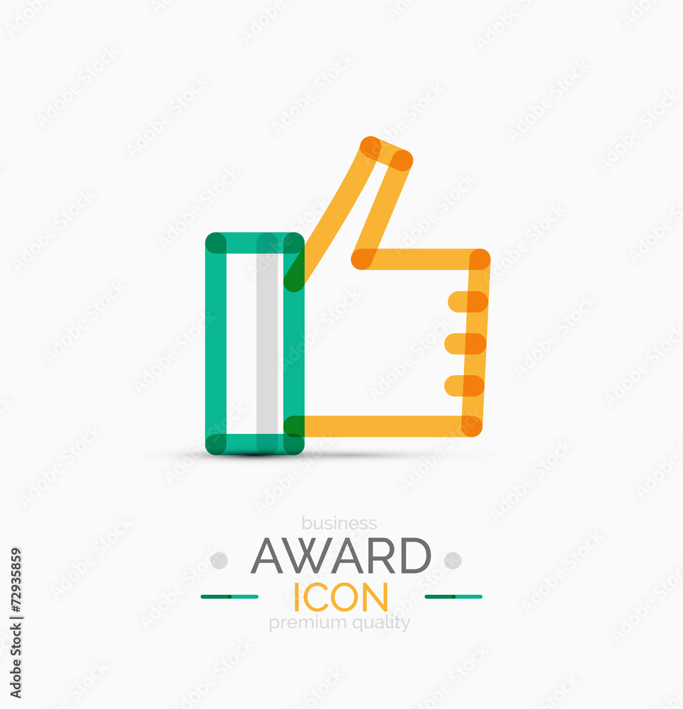Thumb up icon, logo design Thumb up icon, logo design