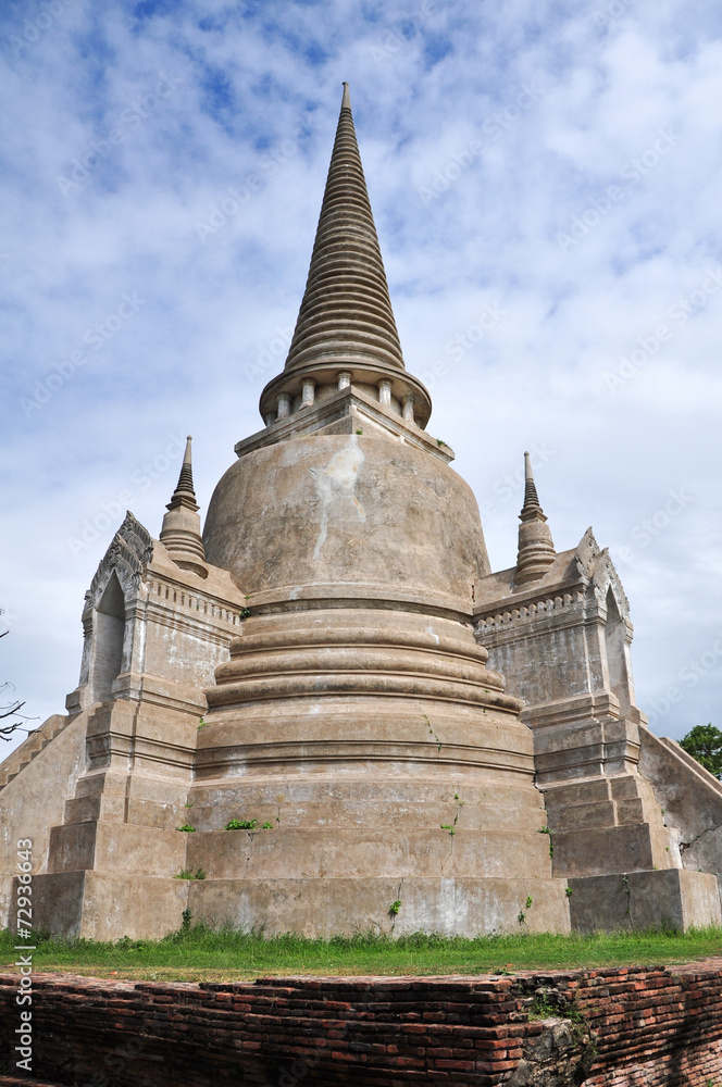 Old Temple in Ayuthaya Thailand