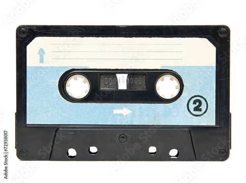Compact cassette isolated on white background