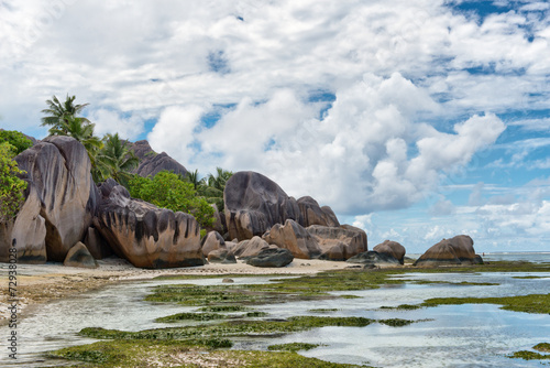 Huge Granite Rocks at Anse Source d'Argent Beach
