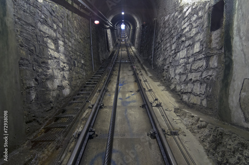 Funicular tunnel.