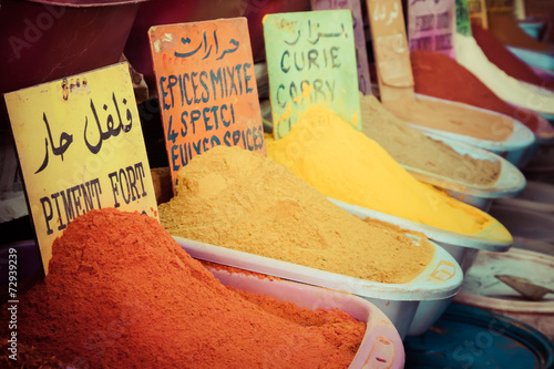 Obraz na płótnie Morocco Traditional Market w salonie