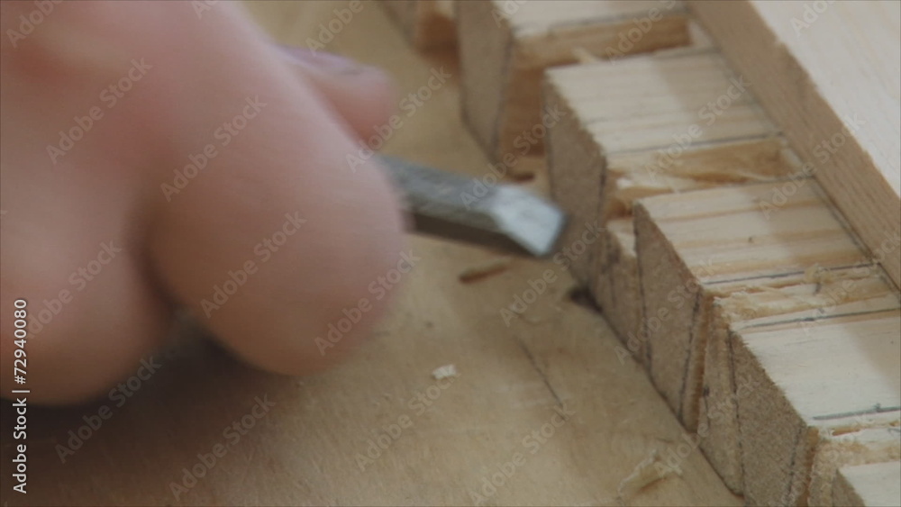 Chisel. Woodworking. Chisel. Woodworking.