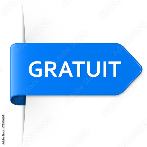 Longue sticker flèche bleue – GRATUIT