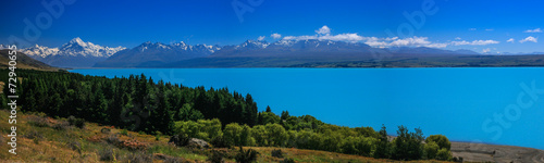 View of Mt. Cook from Lake Pukaki, New Zealand photo