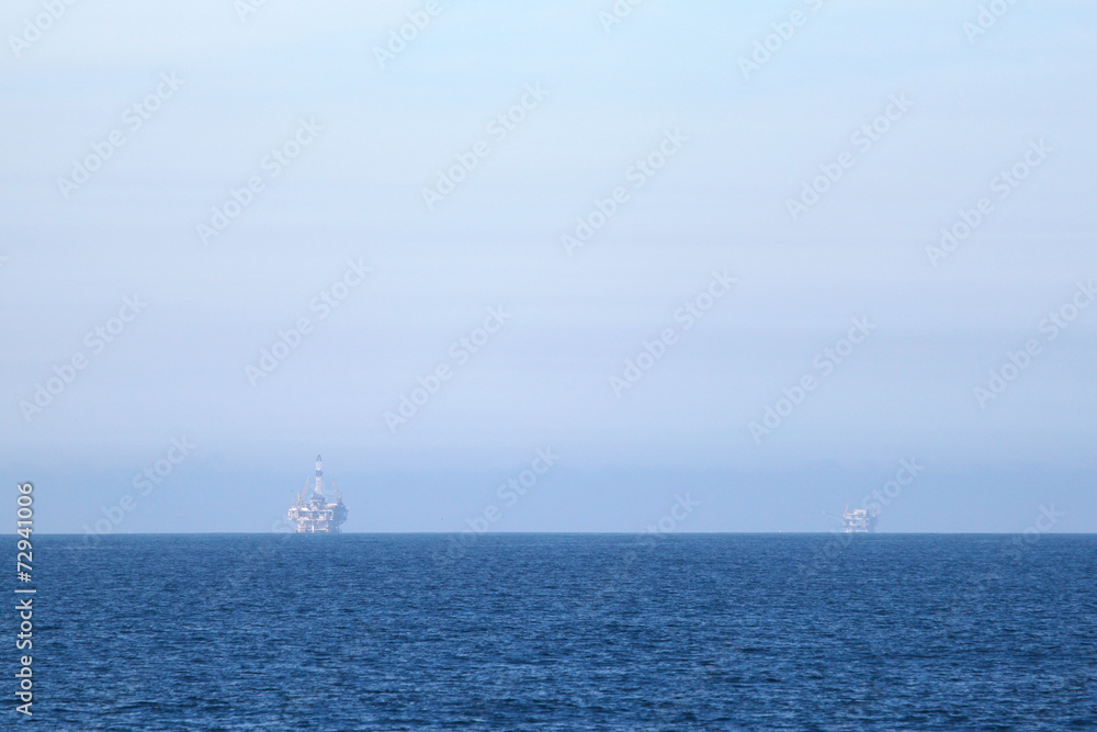 Two Oil Rigs