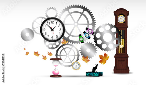 ingranaggi, orologi, tempo