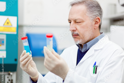 Researcher working in a laboratory