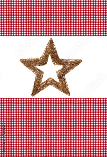 Weihnachtsstern mit Karostoff