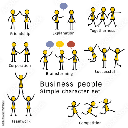 Business people set