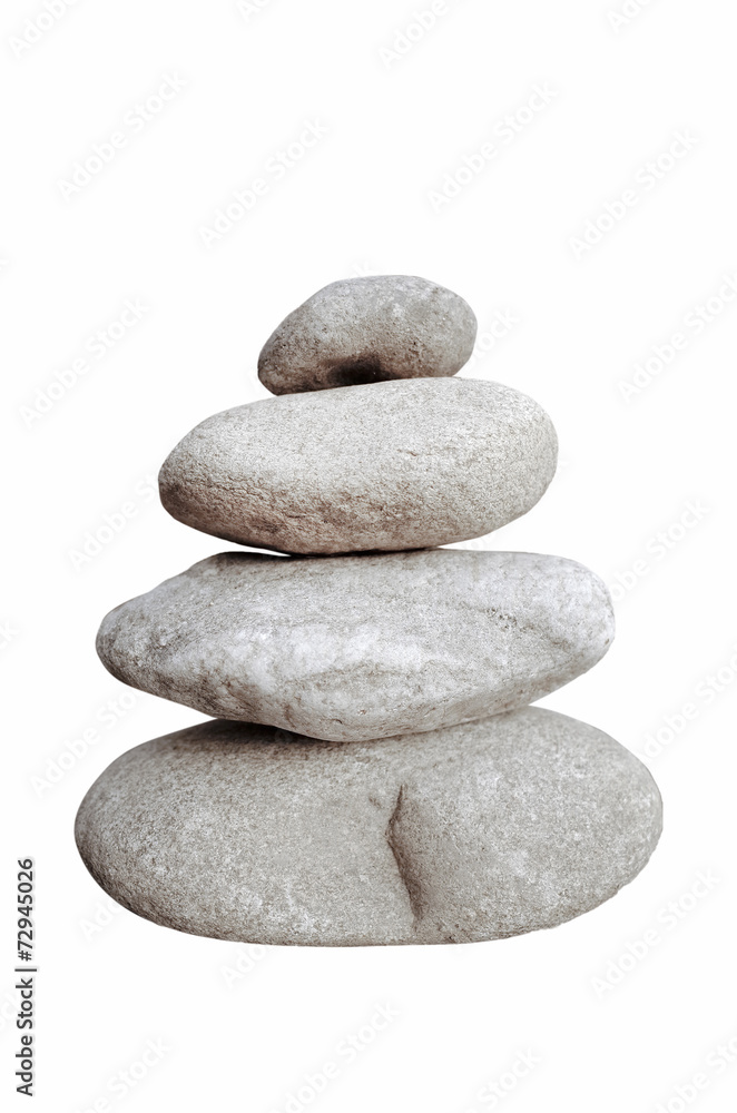 balancing stones isolated on white background. zen stones balancing stones isolated on white background. zen stones