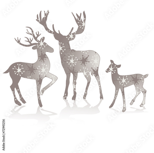 Hirsch, Reh, Rehkitz, Weihnachten