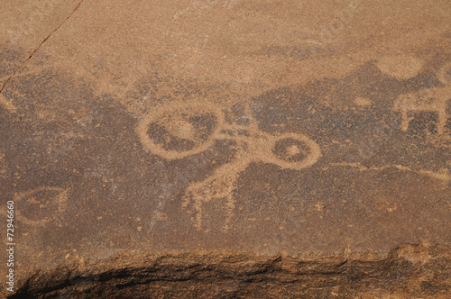 Felsgravuren, historisch, Twyfelfontein, Namibia, Afrika photo