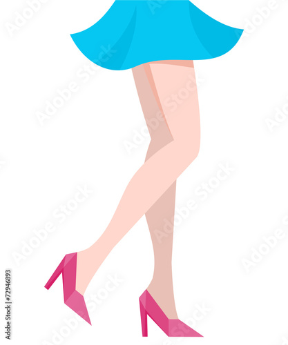 Elegant sexy women high heel shoe vector isolated