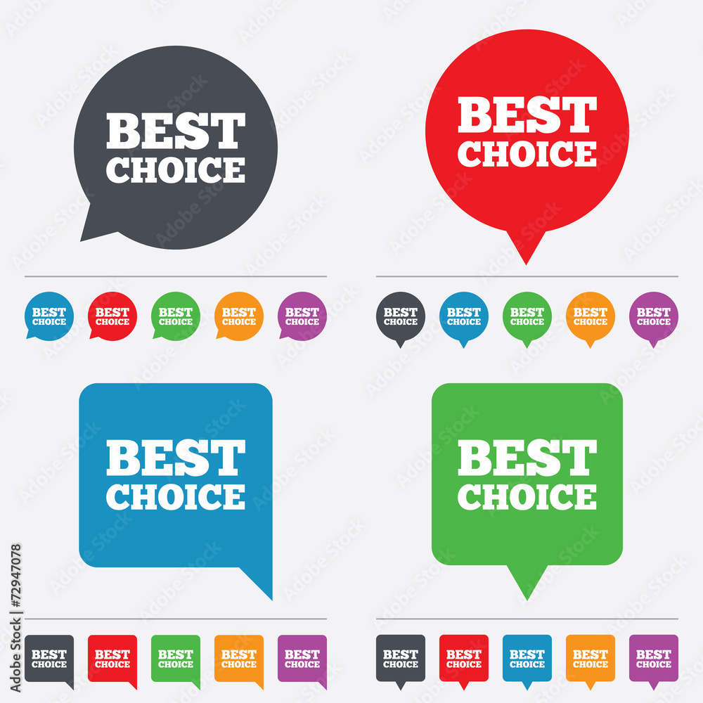 Best choice sign icon. Special offer symbol. Best choice sign icon. Special offer symbol.