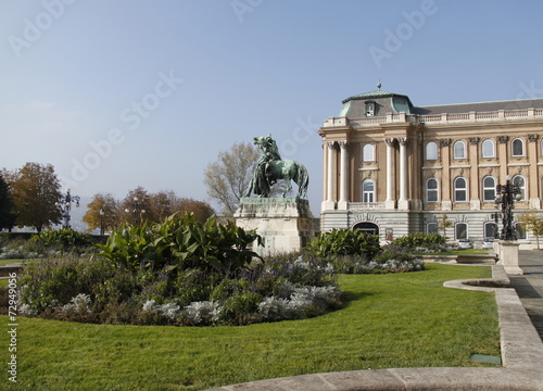 Jardin du Palais de Budavár à Budapest, Hongrie 