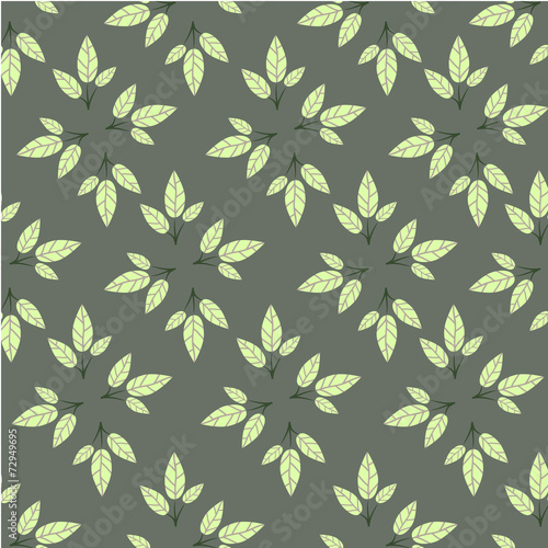 Seamless leaf pattern.