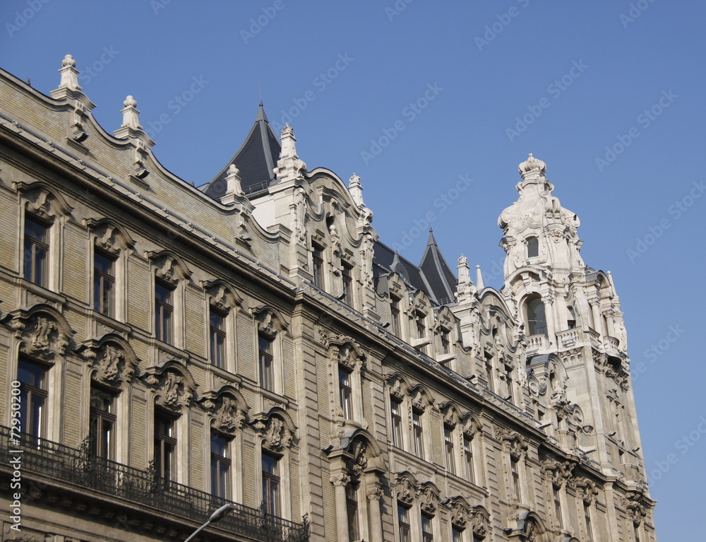 Immeuble baroque à Budapest, Hongrie